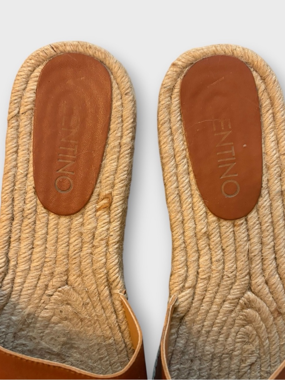 VALENTINO BY MARIO VALENTINO WEDGE SLIDE ESPADRILLE LEATHER SANDAL EU 40/US 10 - Picture 2 of 5